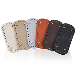 6 шт. 6 цвета овальное дно сумки из искусственной кожи своими руками&nbsp;DIY-CL0002-31