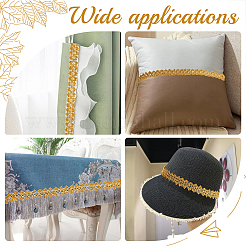 Филигранная кружевная отделка из полиэстера&nbsp;OCOR-WH0074-96A