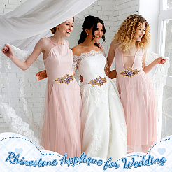 Аппликации из цветов из страз&nbsp;DIY-WH0504-99A