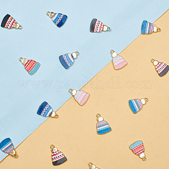 30 шт. 5-цветные подвески из сплава с зимней тематикой&nbsp;FIND-SC0019-61