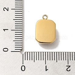 Pendenti in vetro in acciaio inox 304&nbsp;STAS-L022-062G-04