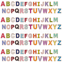 4 Beutel Legierung Emaille Alphabet Perlen&nbsp;ENAM-SC0007-70