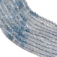 Stränge aus naturblauen Aquamarinperlen mit Farbverlauf&nbsp;G-NH0072-B01-2mm
