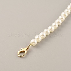 Estensori del cinturino della borsa a catena con perline in resina imitazione perla&nbsp;FIND-WH0143-96E