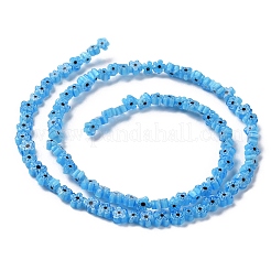 Millefiori a mano fili di perline di vetro&nbsp;LAMP-J035-4mm-71