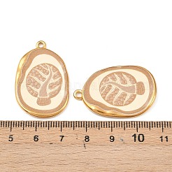 Bedruckte Anhänger aus Edelstahl 304&nbsp;STAS-C158-14G-03