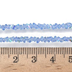 Chapelets de perles en verre transparent électrolytique&nbsp;EGLA-P061-04C-AB18