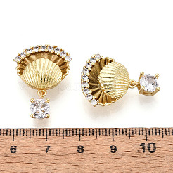 Латунные микро проложить кубического циркония подвески&nbsp;KK-N265-19G