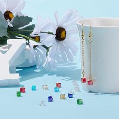 350шт 7 цвета гальванические стеклянные бусины&nbsp;EGLA-YW0001-10