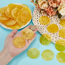 Окрашенные натуральные подвески-соединители из ракушек capiz&nbsp;FIND-WH0816-016D