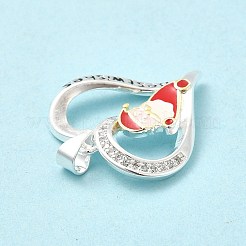 Рождественские латунные подвески со стразами и кристаллами RB-P036-01S