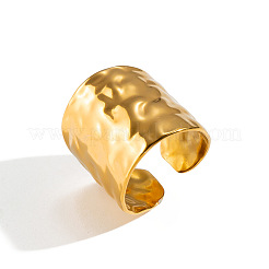 Anillos abiertos de brazalete ancho de acero inoxidable 304&nbsp;XW9873