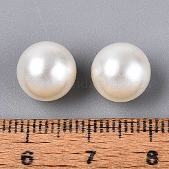 Perles acryliques en imitation perle ABS&nbsp;OACR-S011-10mm-01