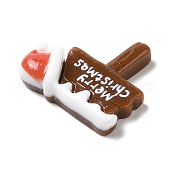 Кабошоны из непрозрачной смолы с рождественской тематикой&nbsp;LS-RESI-E043-01B