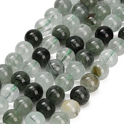 Chapelets de perles en quartz rutile vert naturel&nbsp;GG-CBAC678-A01-8mm