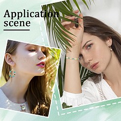 300шт 6 цвета гальванические стеклянные бусины&nbsp;EGLA-SC0001-36A