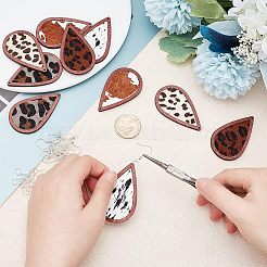 Kit de fabrication de boucles d'oreilles en forme de larme&nbsp;DIY-OC0009-80