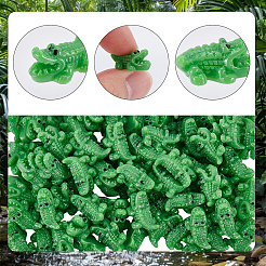 100 pièce de décoration décorative en résine opaque en forme de crocodile&nbsp;RESI-SP0001-67A