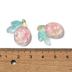 Cabochon decoden in resina epossidica trasparente con frutta&nbsp;CRES-I030-21B