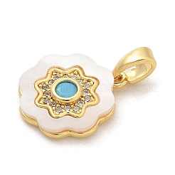 Pendenti in ottone con micro pavé di zirconi&nbsp;KK-M303-02G-09