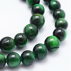 Природных тигровый глаз бисер нитей&nbsp;G-F561-6mm-B01