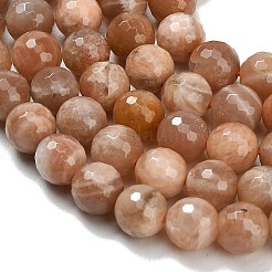 Натуральный Sunstone бисер пряди&nbsp;G-C280-B18-10mm