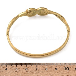 Bracciali rigidi con cerniera in acciaio inossidabile 304&nbsp;SA-CBAB92B-13G