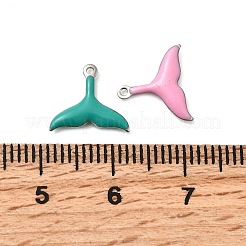 Breloques en émail en acier inoxydable 304&nbsp;STAS-Q363-14A-P