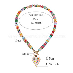 Подвеска в виде сердца из эмали&nbsp;FS-WG6FAC1-04