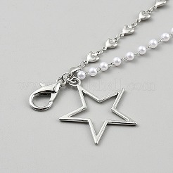 Звездная железная цепь цепи для ремней для ботинок&nbsp;AJEW-WH20121-20A