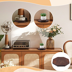 1 piedistallo espositivo ottagonale in legno&nbsp;AJEW-WH0485-37D