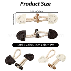 8 шт. 2-х цветные пряжки из искусственной кожи с застежкой-молнией&nbsp;FIND-CY0001-31B