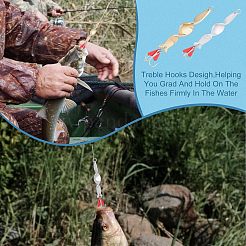 8 шт. 8 стиля рыболовных воблеров из нержавеющей стали 201&nbsp;FIND-FH0003-68