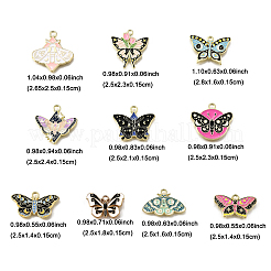 10шт 10 стиля подвески из сплава с эмалью&nbsp;ENAM-FP0002-30