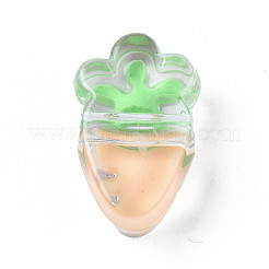 Прозрачные бусины из акриловой эмали&nbsp;OACR-N130-025-03