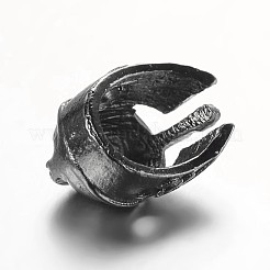 Сплавочные овальные бусины тибетского стиля &nbsp;LS-PALLOY-E420-B