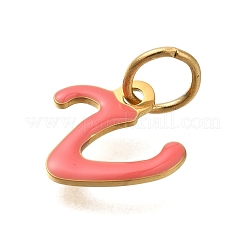 Ионное покрытие(ip) 304 нержавеющая сталь эмаль алфавит подвески&nbsp;STAS-F308-02G-V