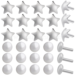 30 шт. 2 стиля 925 булавки с плоской головкой из стерлингового серебра&nbsp;STER-SC0001-70P