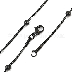 Ionenplattierung (IP) 304 Edelstahl runde Schlangenkettenhalsketten&nbsp;STAS-G244-88B-B