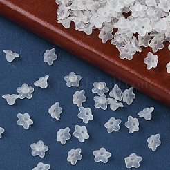 Прозрачные матовые акриловые цветочные бусины&nbsp;X-PL554