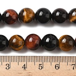 Природных тигровый глаз бисер нитей&nbsp;G-F173-14-10mm