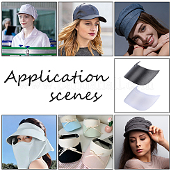 24 panneau de bord de chapeau en plastique 8 styles pour casquette à visière&nbsp;AJEW-NB0009-41
