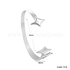 Braccialetti aperti in acciaio inossidabile 304&nbsp;WGD4AB0-01