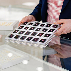Cajas organizadoras de paquetes de diamantes sueltos de acrílico transparente de 24 cuadrícula&nbsp;CON-WH0085-207B