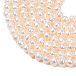 Fili di perle di perle d'acqua dolce coltivate naturali&nbsp;PA-CBABE82-05