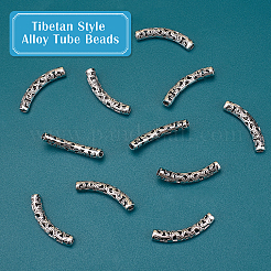 100 pz perline tubolari in lega stile tibetano&nbsp;FIND-PH0003-92