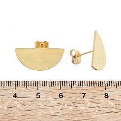 Фурнитура для сережек-гвоздиков из нержавеющей стали 304&nbsp;LS-STAS-Z091-01G-01