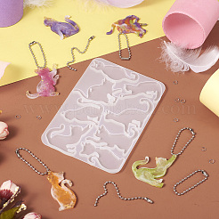 1 шт. силиконовая форма для подвески в виде кошки&nbsp;DIY-TA0006-20