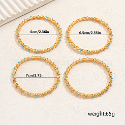 4шт роскошный овальный браслет из цинкового сплава&nbsp;XX0385-1