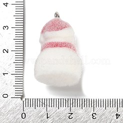 Рождественские подвески из непрозрачной смолы с эффектом флокирования&nbsp;RESI-C064-01D